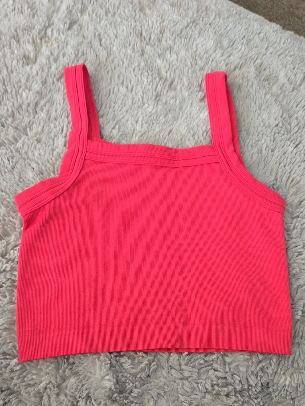 Urban Outfitters Ribbed Square-Neck Crop Tank